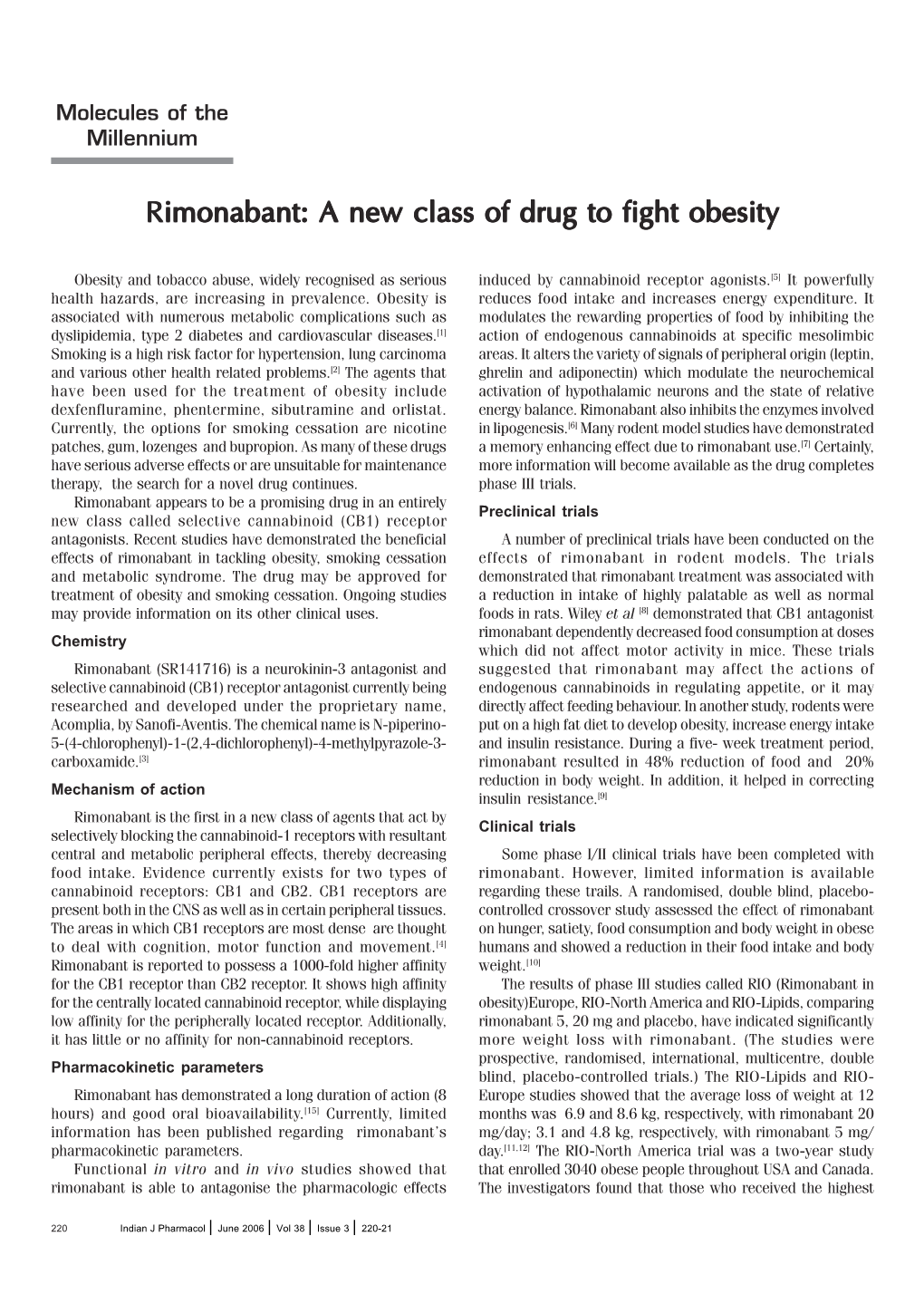 Rimonabant: a New Class of Drug to Fight Obesityobesity