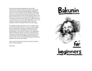 Bakunin for Beginners