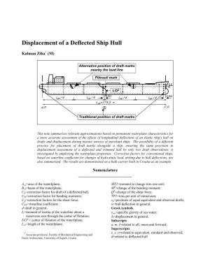 Hidrostatics of a Deflected Ship Hull