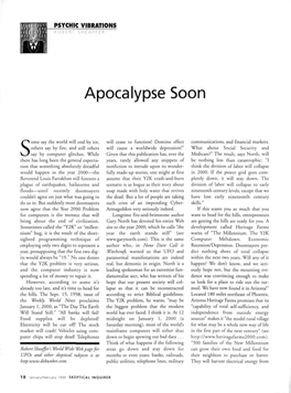 Apocalypse Soon