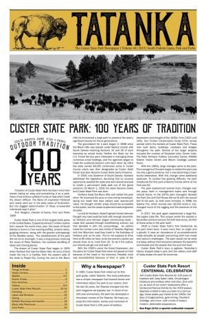 Custer State Park Newspaper | Volume 40 | 2019 | South Dakota Game, Fish and Parks