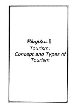 Concept and Types of Tourism
