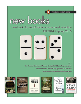 New Books New Books for Social Studies Course Use & Adoption Fall 2014 / Spring 2015