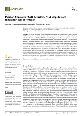 Position Control for Soft Actuators, Next Steps Toward Inherently Safe Interaction