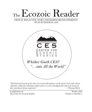 Ecozoic Reader.Vol. 3, No. 1. Winter 2003.Text