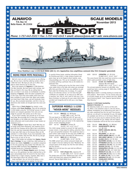 November, 2013 Report