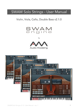 SWAM Solo Strings - User Manual
