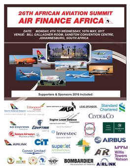 African Aviation Summit: Air Finance Africa 2017