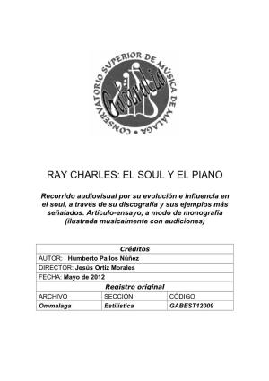 Ray Charles: El Soul Y El Piano