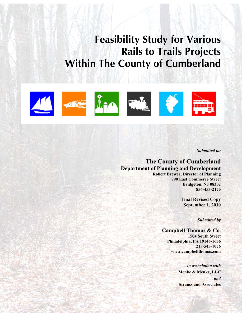 Feasibility Study for Various Rails to Trails Projects Within the County of Cumberland