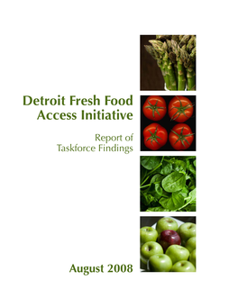 Detroit Fresh Food Access Initiative