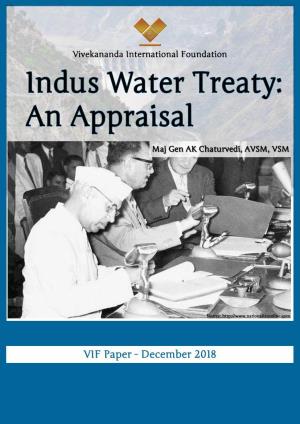 Indus Water Treaty: an Appraisal