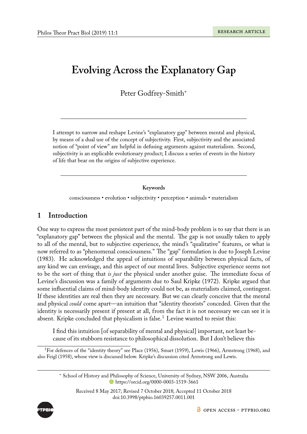 Evolving Across the Explanatory Gap