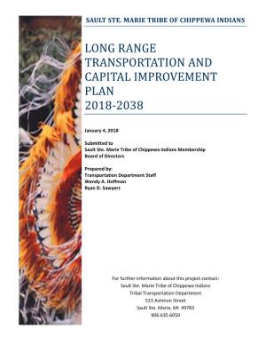 Long Range Transportation and Capital Improvement Plan 2018-2038