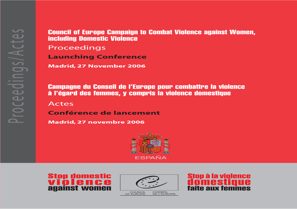 Violence Against Women, Including Domestic Violence Proceedings