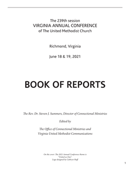 2021 Book of Reports and Discuss with the Lay Member(S) from Your Charge