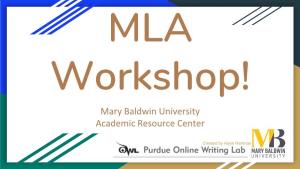 Mary Baldwin University Academic Resource Center