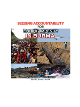Seeking Accountability for Ending Impunity in Burma Analysis of War Crimes
