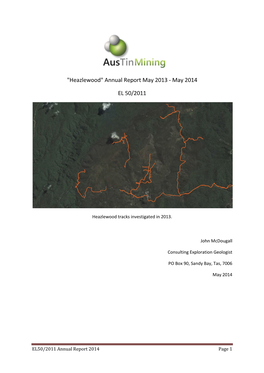 Annual Report May 2013 - May 2014