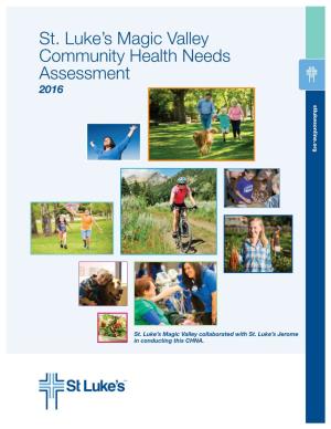 St. Luke's Magic Valley Community Health Needs Assessment