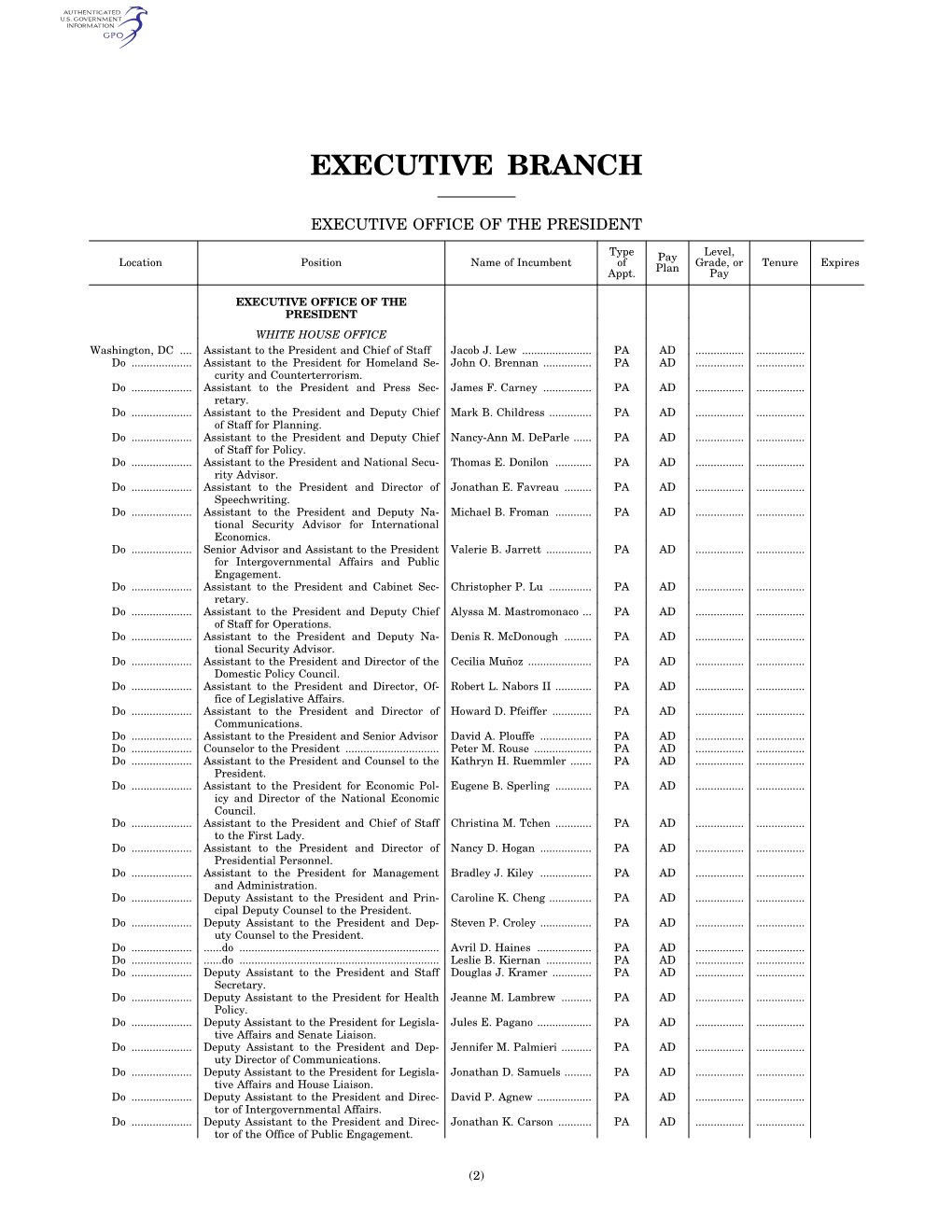 Executive Branch