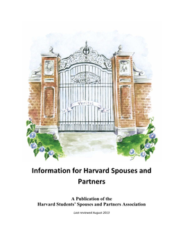 Information for Harvard Spouses and Partners