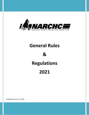 General Rules & Regulations 2021