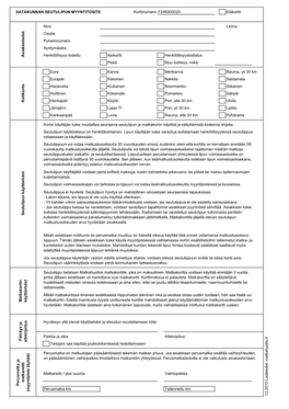 SATAKUNNAN SEUTULIPUN MYYNTITOSITE Korttinumero F246300020 Etäkortti