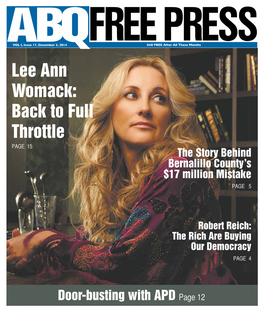 ABQ Free Press, December 3, 2014