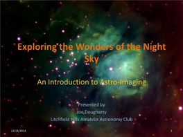 Exploring the Wonders of the Night Sky