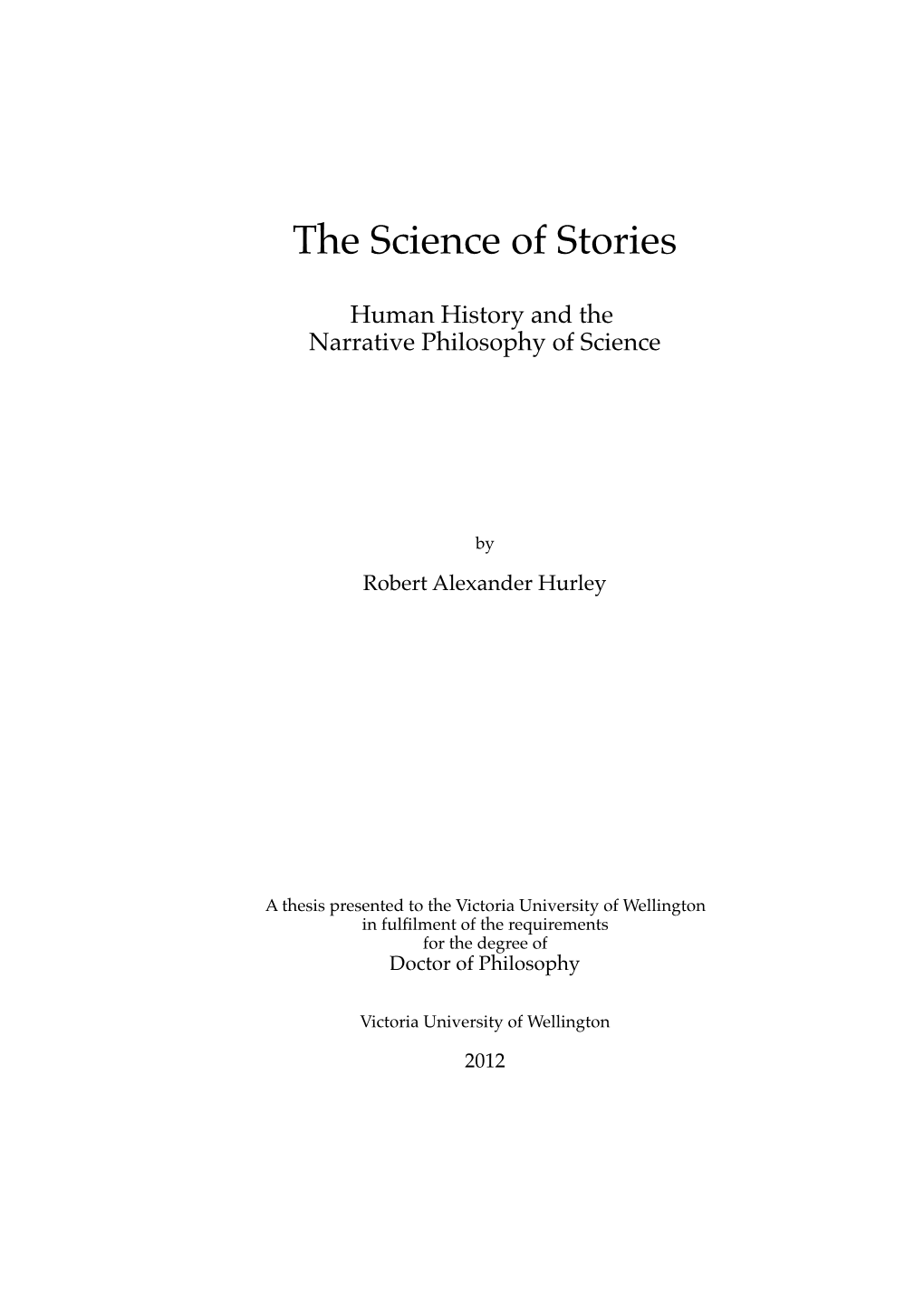 The Science of Stories