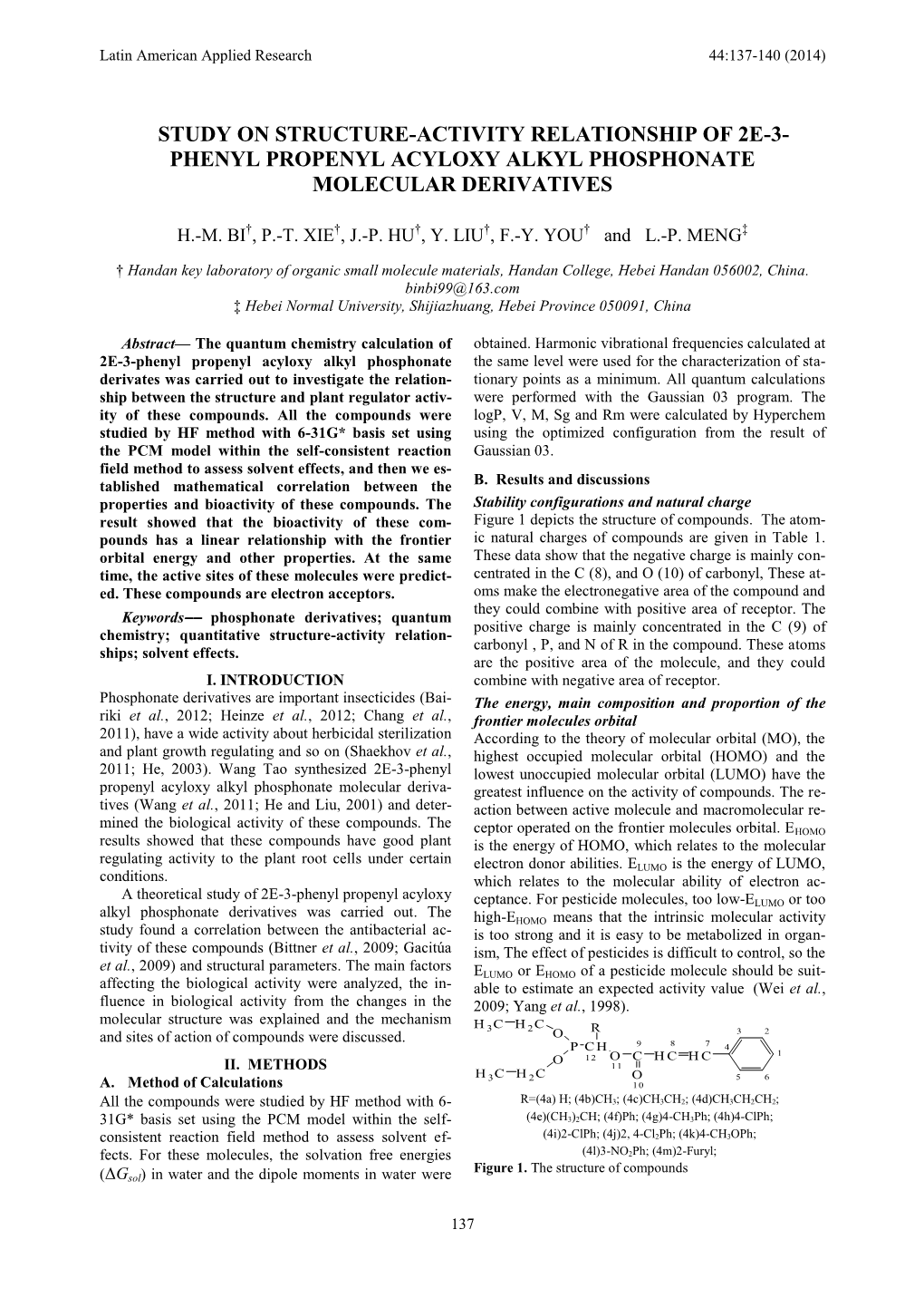 Phenyl Propenyl Acyloxy Alkyl Phosphonate Molecular Derivatives
