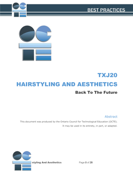 Txj20 Hairstyling and Aesthetics