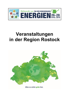 Veranstaltungen in Der Region Rostock