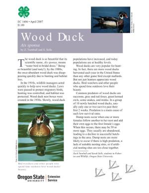 Wood Duck (Aix Sponsa), EC 1606 (Oregon State University Extension