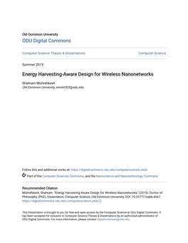 Energy Harvesting-Aware Design for Wireless Nanonetworks