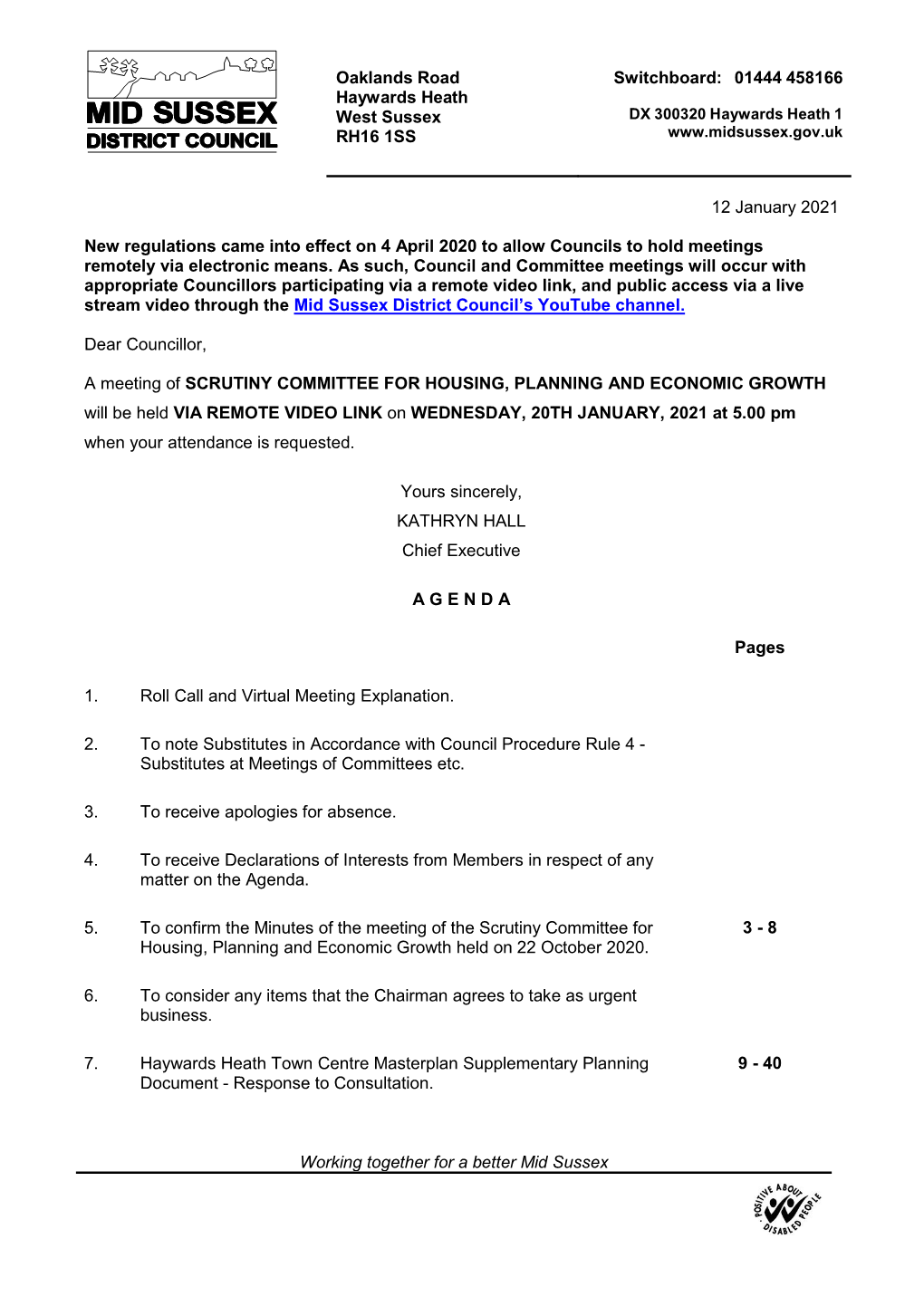 (Public Pack)Agenda Document for Scrutiny Committee for Housing