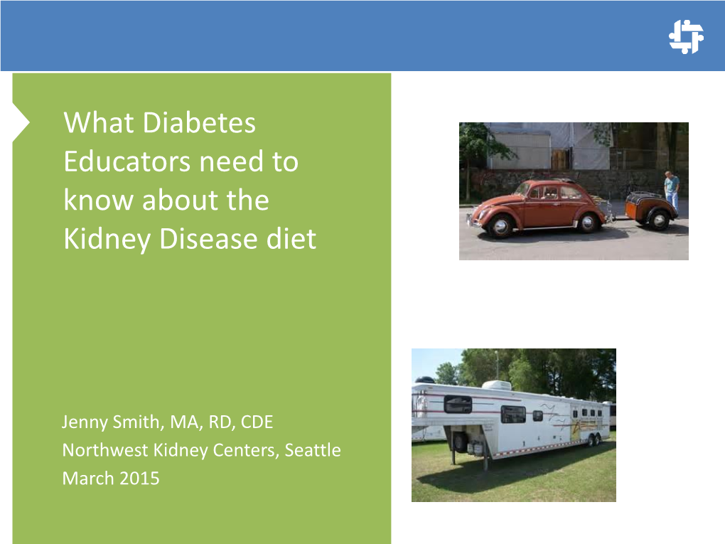 What Diabetes Educators Need to Know About the Kidney Disease Diet