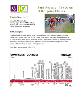 Paris Roubaix Profile