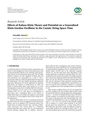 Effects of Kaluza-Klein Theory and Potential on a Generalized Klein-Gordon Oscillator in the Cosmic String Space-Time