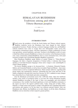 HIMALAYAN BUDDHISM Traditions Among and Other Tibeto-Burman Peoples