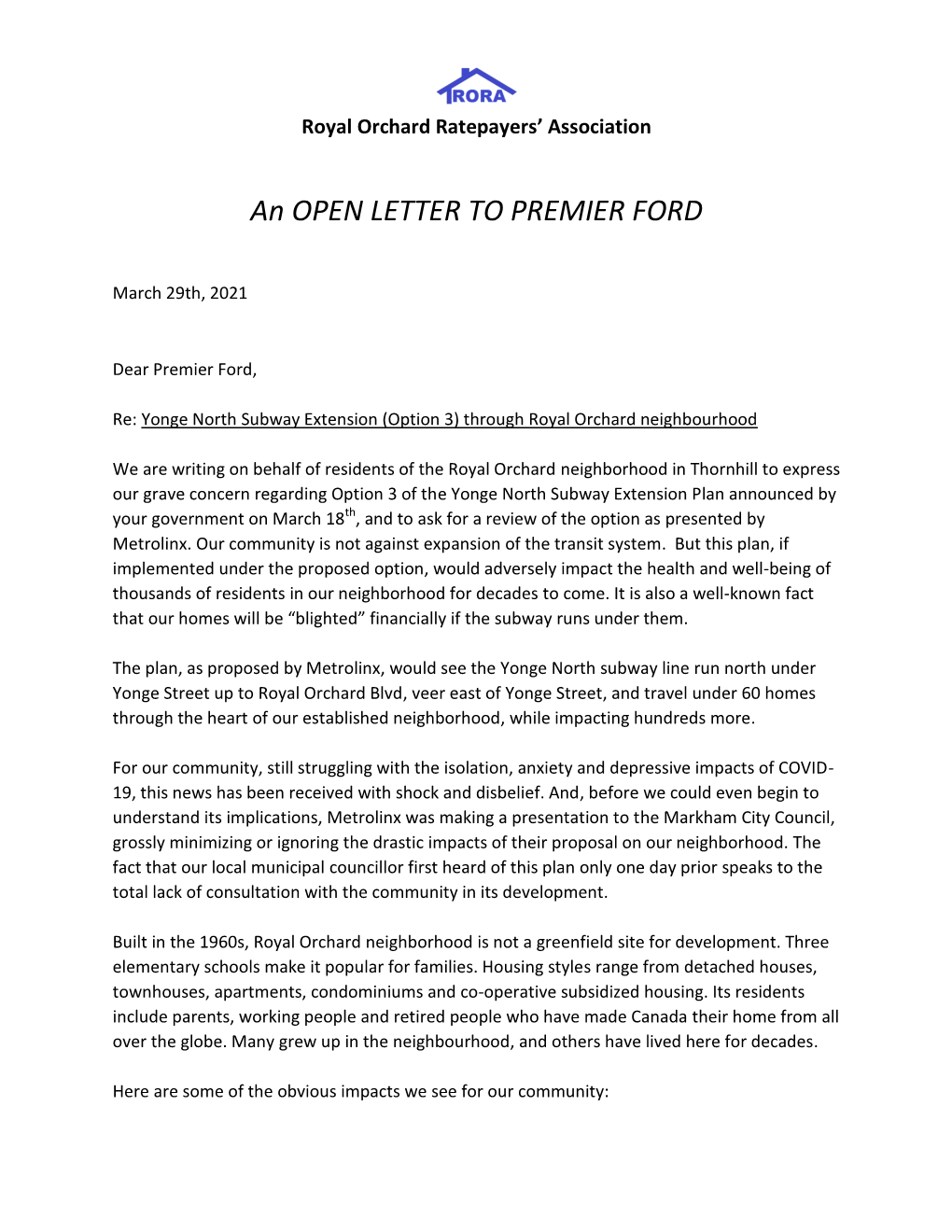 An OPEN LETTER to PREMIER FORD
