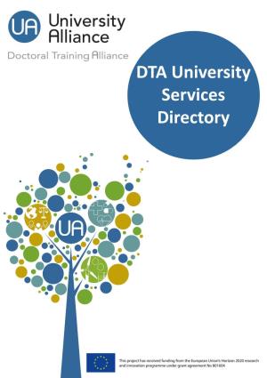 DTA University Services Directory DTA University Services Directory