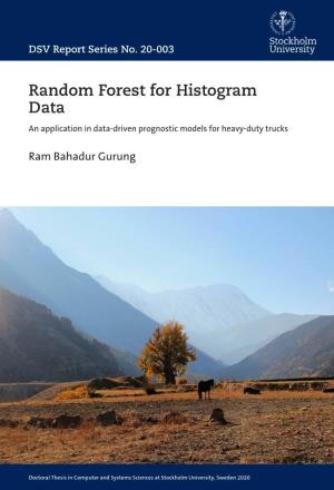 Random Forest for Histogram Data