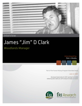 James “Jim” D Clark