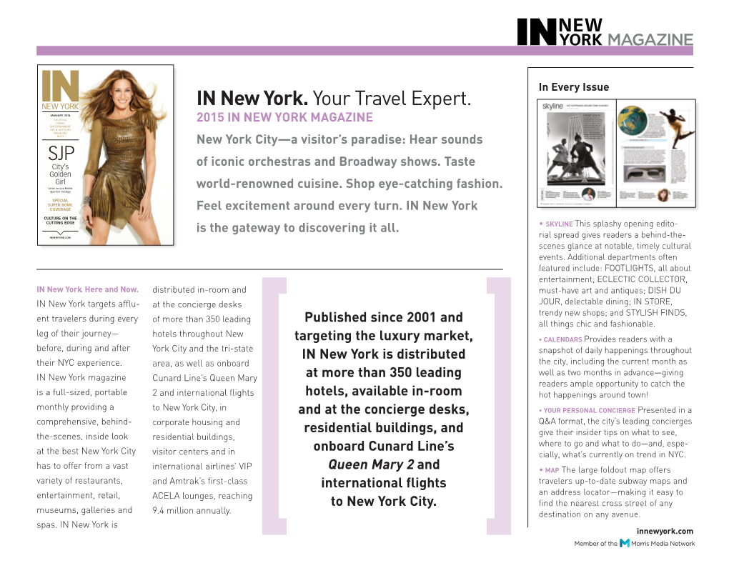 IN New York. Your Travel Expert