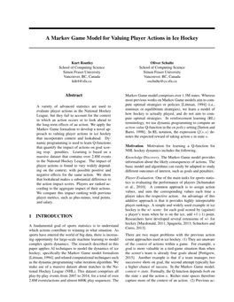 A Markov Game Model for Valuing Player Actions in Ice Hockey