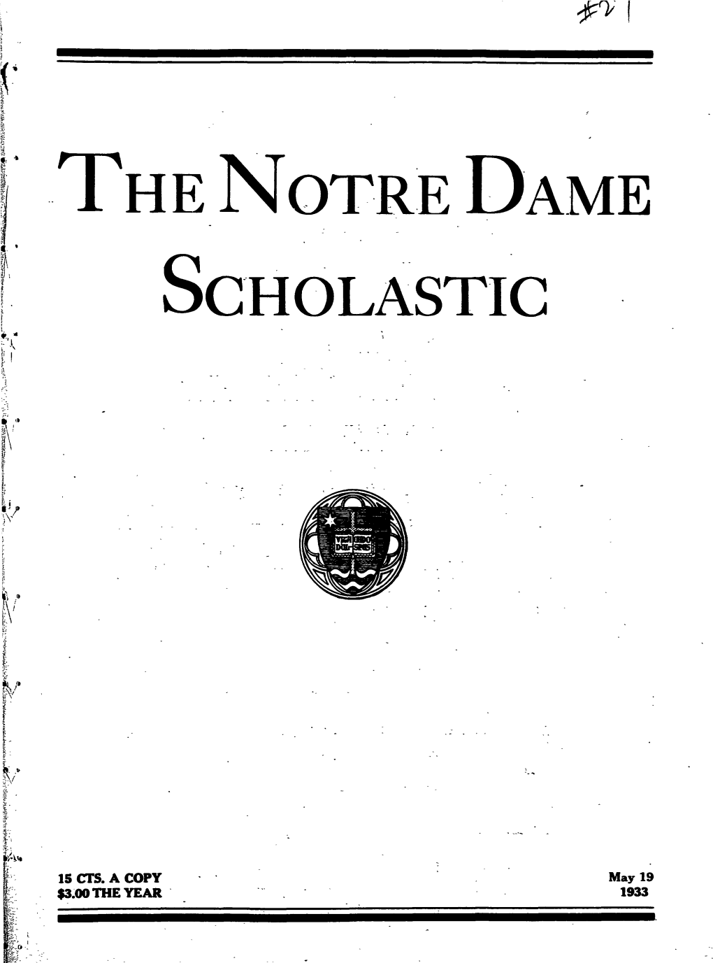 Notre Dame Scholastic, Vol. 66, No. 27