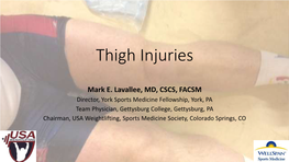Thigh Injuries