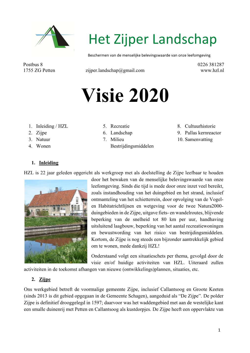 HZL Visie 2020